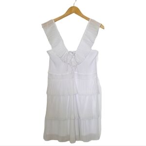 EXPRESS white Tiered Dress